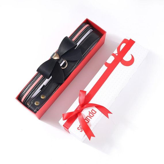 Поводок LOCKINK SEVANDA Love Heart Butterfly Leather Collar Set - Black sexstyle | Зображення 8