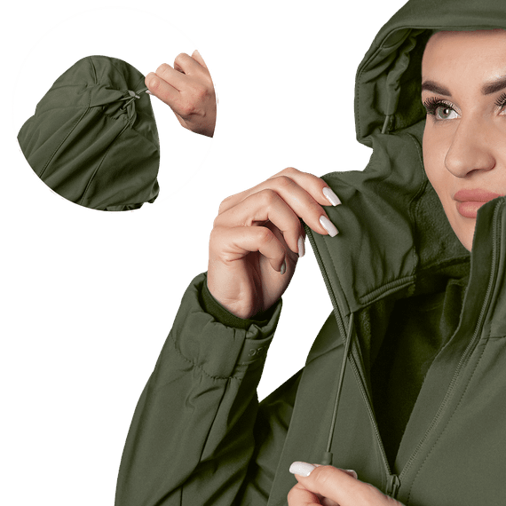 Жіноча куртка Stalker SoftShell Олива (7441), XL | Зображення 4