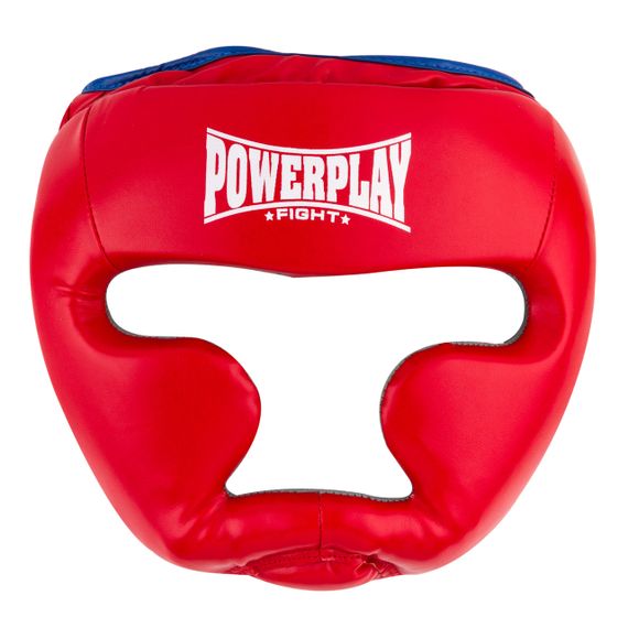 Боксерський шолом тренувальний PowerPlay 3068 PU + Amara Червоно-Синій M | Зображення 1