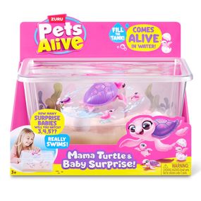 Інтерактивний ігровий набір Мама черепаха із сюрпризом Pets & Robo Alive 9560 "Mama & Baby Surprise"