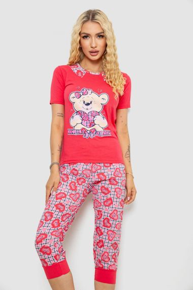 Пижама женская  -уценка, цвет коралловый, 243R03675-U-1