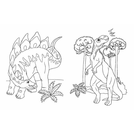 Большая книга раскрасок Динозавры 1736030, 64 страницы | Зображення 1