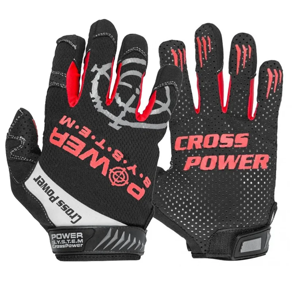 Рукавички для кросфіту з довгим пальцем Power System PS-2860 Cross Power Black/Red L