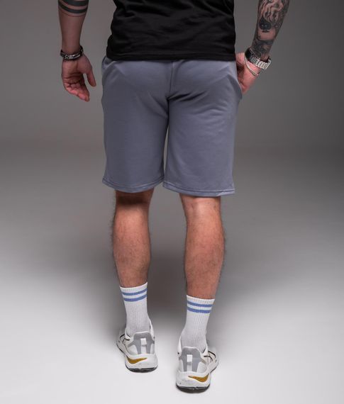 Мужские классические шорты трикотажные с карманами RA2246  цвет серый, размер XL | Зображення 2