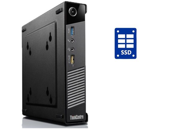 Неттоп Lenovo ThinkCentre M73 USFF / Intel Core i3-4160 (2 (4) ядра по 3.6 GHz) / 8 GB DDR3 / 256 GB SSD / Intel HD Graphics 4400 б/у
