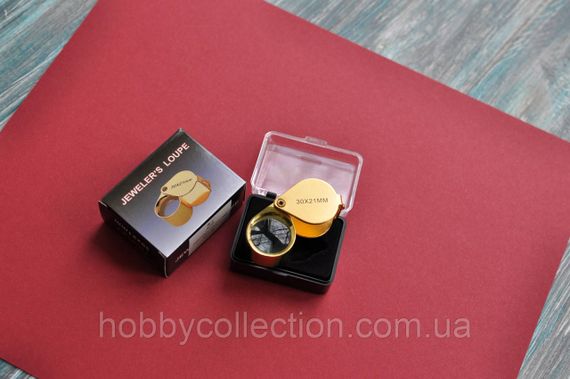 Лупа складна TRIPLET 30х 21мм Gold (футляр) | Зображення 3