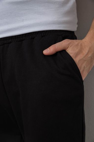 Спортивные штаны мужские на флисе, цвет черный, 238R124 | Зображення 4