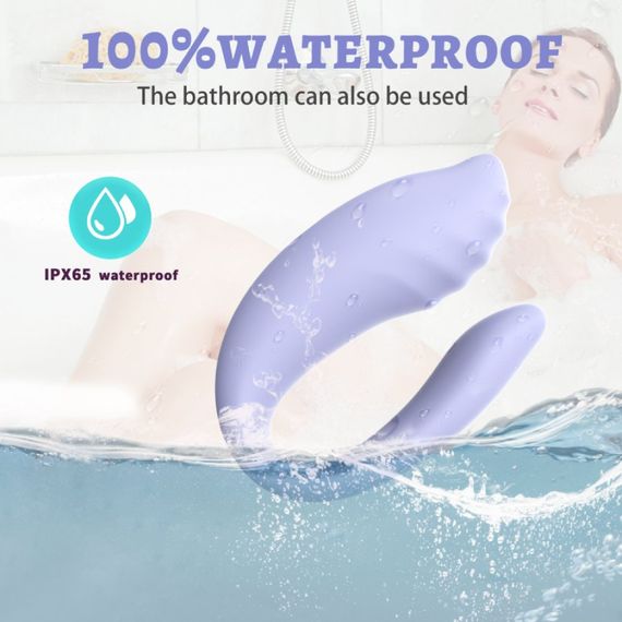 Вібратор для пар Every Night Toys Anthea з пультом, лавандовий, 19,8 х 6,3 см Sex Aura | Зображення 5