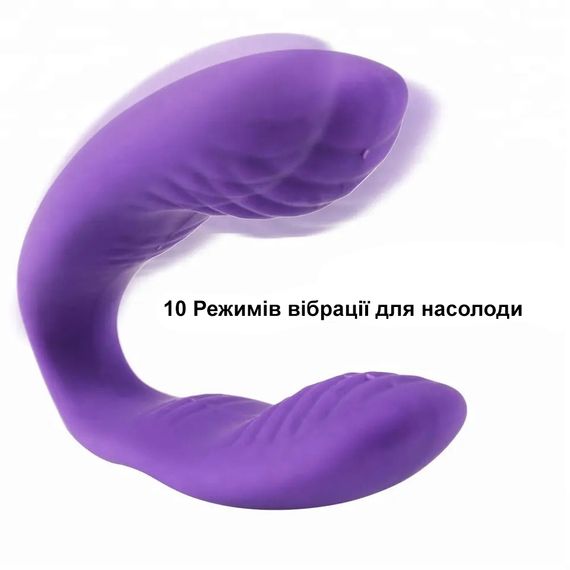 Подвійний вібратор фіолетового кольору (USB) | Зображення 7