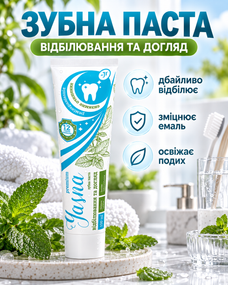 Зубна паста для відбілювання зубів та комплексного догляду Jerelia 100 мл