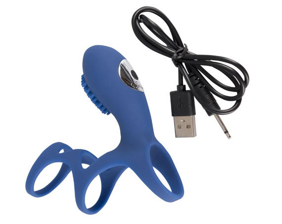Насадка з вібрацією Rechargeable Couple Sleeve Sex Aura | Зображення 1