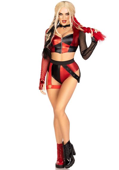 Еротичний костюм Leg Avenue Crime Spree Sweetie Costume L, топ, шорти | Зображення 2