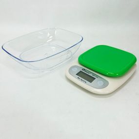 Весы кухонные DOMOTEC MS-125 Plastic, точные кухонные весы, весы для взвешивания продуктов. YD-316 Цвет: зеленый
