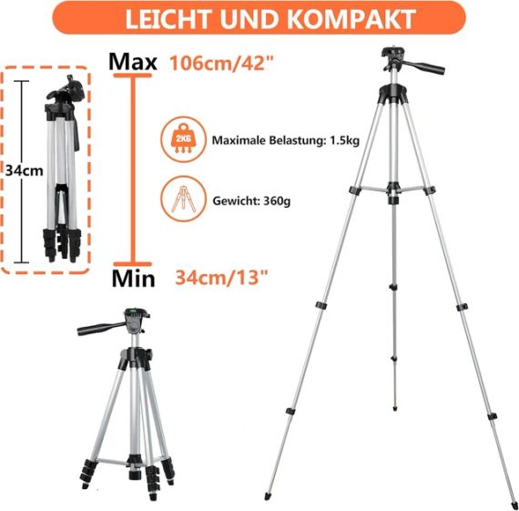 Штатив Polarduck 3-в-1 для смартфона з Bluetooth-пультом — штатив, монопод і селфі-палиця | Зображення 2