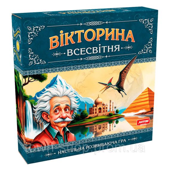 Настольная игра "Викторина Всемирная" 1373, 96 карт с вопросами в пяти категориях