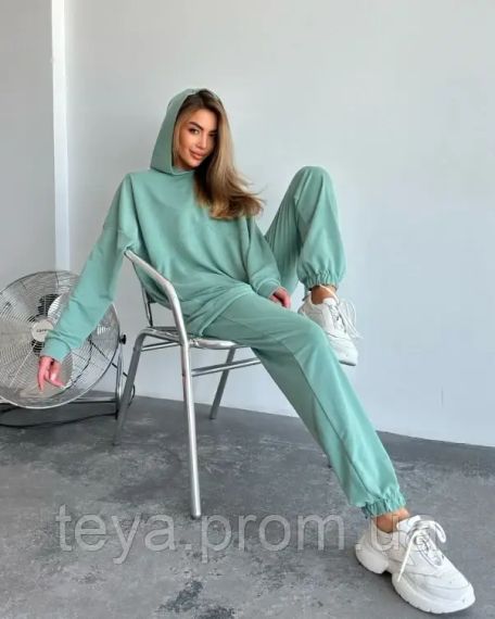 Спортивный костюм для женщин цвет зеленый размеры S/M, L/XL FI_008507 | Зображення 3