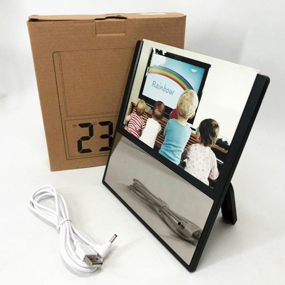 Практичний настільний годинник з підсвічуванням DS-6608, Настільний годинник з led підсвічуванням NW-25 | Зображення 9