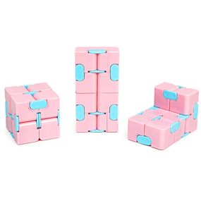 Антистресс кубик-трансформер Infinity Cube IGR133(Pink) пастельные цвета