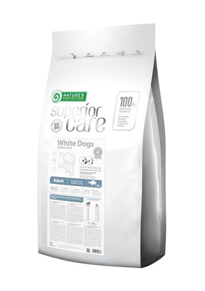 Nature's Protection Superior Care White Dogs Grain Free Adult Small and Mini Breeds Сухий корм для собак з білою шерстю 10 кг
