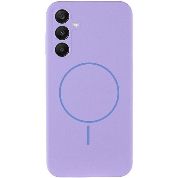 Чехол Silicone Cover Lakshmi Full Camera (AA) with MagFit для Samsung Galaxy S25 Сиреневый / Dasheen