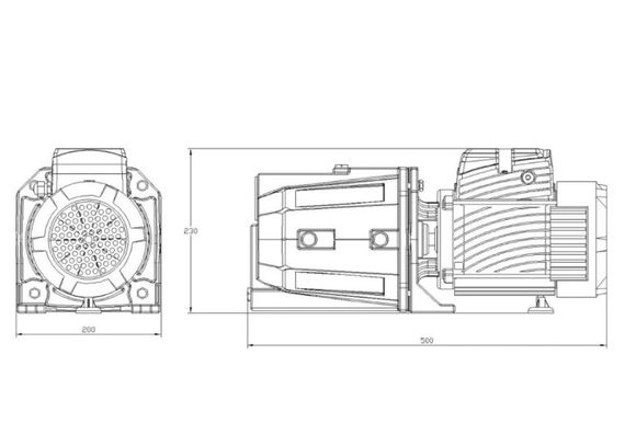 Насос поверхневий відцентровий Pumpman JET200 Нmax 52 м Qmax 9 куб.м 1500 Вт (чавун) (CV029759) | Зображення 1