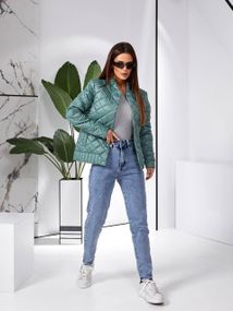 Куртка з ефектом стьобання, арт.310, шавлія