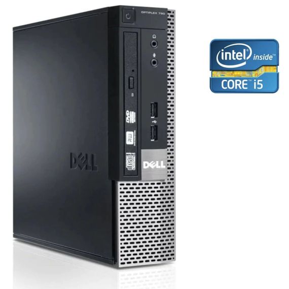Неттоп Б-клас Dell OptiPlex 790 USFF / Intel Core i5-2400 (4 ядра по 3.1 - 3.4 GHz) / 8 GB DDR3 / 120 GB SSD / Intel HD Graphics 2000 / DVD-RW б/в