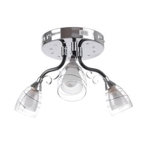 Люстра потолочная с подсветкой LED E14 40W CH (LK-512S/3)
