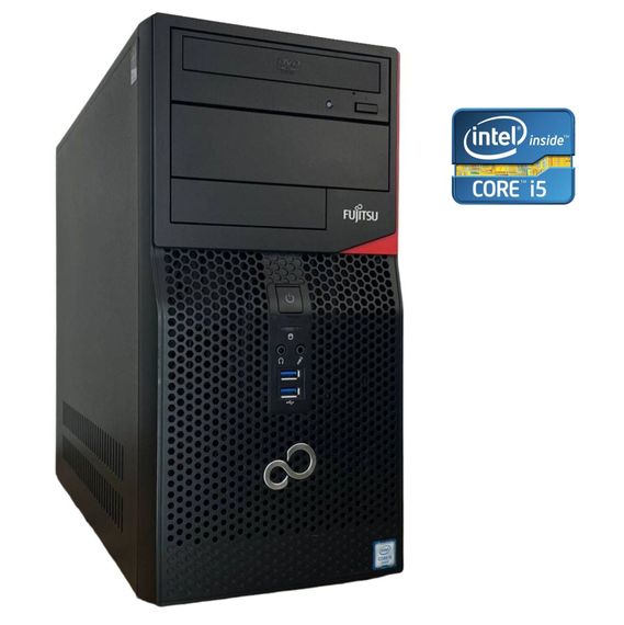 ПК Fujitsu Esprimo P556 E85+ Tower / Intel Core i5-6500 (4 ядра по 3.2 - 3.6 GHz) / 8 GB DDR4 / 1000 GB HDD / nVidia GeForce GTX 550 Ti, 1 GB GDDR5, 192-bit / DVD-RW б/в