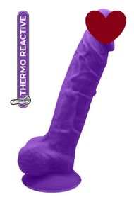 Фалоімітатор реалістичний Dream Toys Real Love на присосці з мошонкою, фіолетовий sexstyle