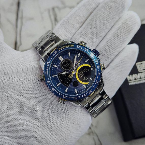 Чоловічий годинник Naviforce  9182  Silver/Blue | Зображення 2