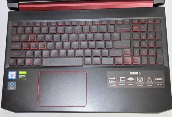 Игровой ноутбук Acer Nitro 5 AN515-54-5812 / 15.6" (1920x1080) IPS / Intel Core i5-9300H (4 (8) ядра по 2.4 - 4.1 GHz) / 16 GB DDR4 / 256 GB SSD M.2 + 500 GB HDD / nVidia GeForce GTX 1650, 4 GB GDDR5, 128-bit / WebCam б/у | Зображення 6