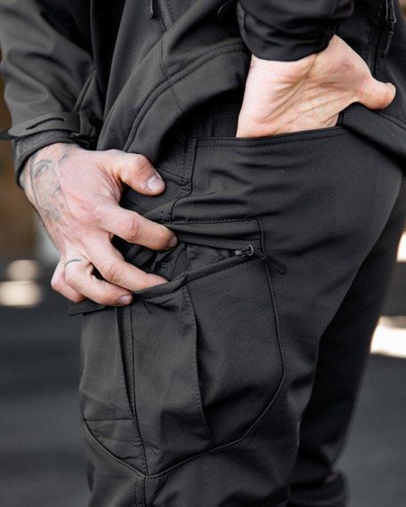 Міські тактичні штани MAXIMUS софтшел darck grey ПП7987 | Зображення 3