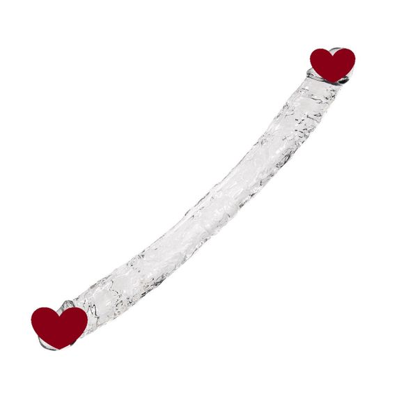 Прозорий двосторонній фалоімітатор Alive Supreme Jelly Dildo Sex Aura