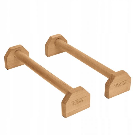 Упори для віджимань (паралети) 4FIZJO дерев'яні, подовжені 4FJ0644 (P-5905973400367)