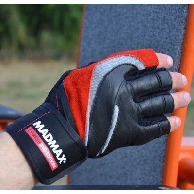 Перчатки для фитнеса MadMax MFG-568 Extreme 2nd edition Black/Red S (MFG-568_S) | Зображення 3