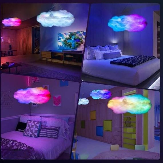 Нічник Хмара 3D на пульті LED, USB, з програмою OBL-211