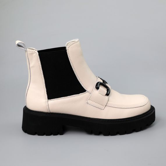 Челсі жіночі шкіряні байка 590383 Бежеві 36 37 38 39 40 41