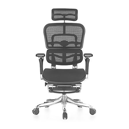 Кресло компьютерное ERGOHUMAN Plus Luxury Gray с подставкой | Зображення 4