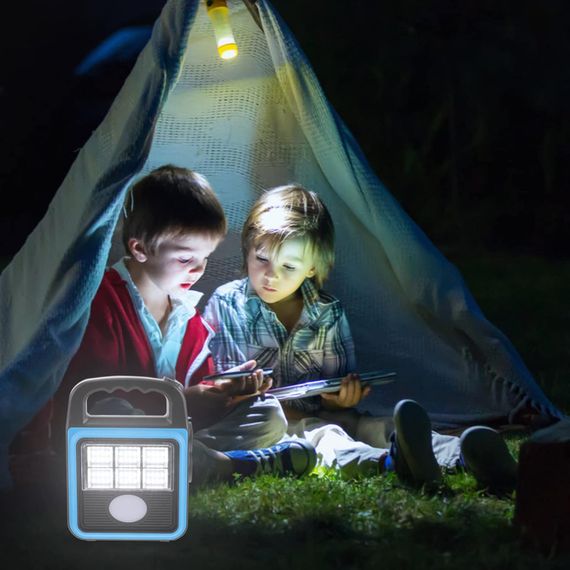 Фонарь-прожектор USB с солнечной панелью и повербанком Solar LED light HS-8020 | Зображення 5