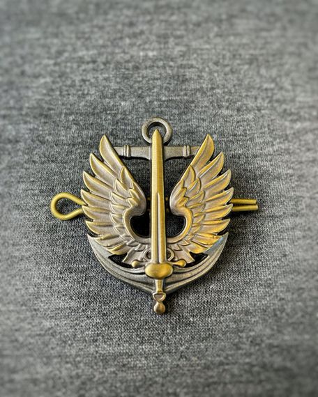 Кокарда морської піхоти нового зразка метал