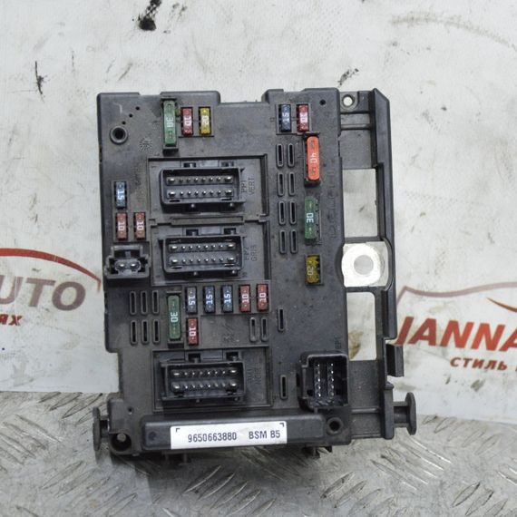 Блок запобіжників BSM B5 Peugeot 307 2001-2008 Блок запобіжників БСМ б5 Пежо 307 9650663880