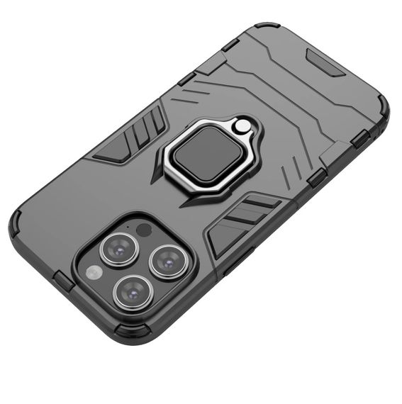 Чехол бампер Primolux Ring Armor для Apple iPhone 13 Pro Max - Black | Зображення 3