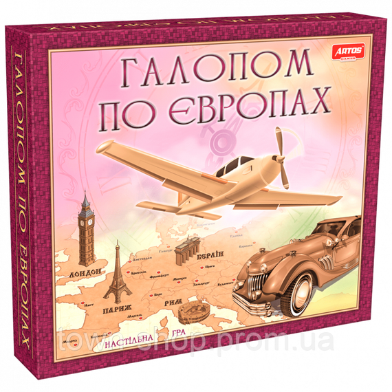 Настольная игра "Галопом по Европе" 0840 развивающая