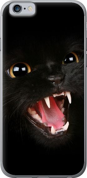 Чехол на iPhone 6 Чёрная кошка "932u-45-17620"
