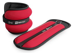Обважнювачі для ніг та рук Hop-Sport HS-S003WB 2х1,5кг червоні