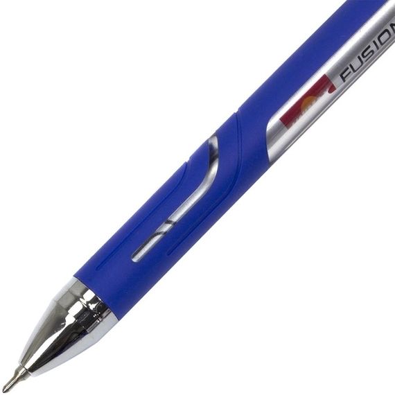 Ручка шариковая 0,7мм 10км UX-10 000-02 Unimax Top Tek Fusion синяя (644216952106) | Зображення 4