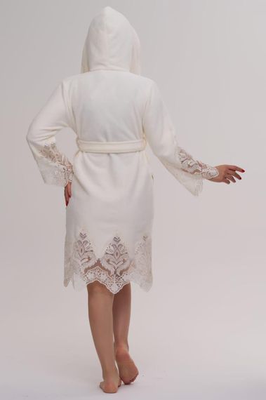 Женский халат Nusa 4350 кремовый L/XL | Зображення 2