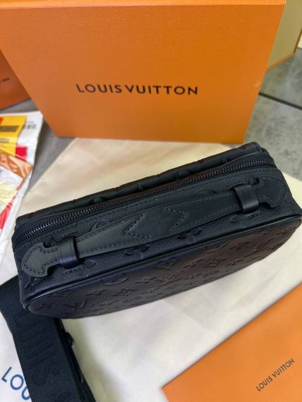 Сумка месенджер Louis Vuitton S-LOCK чорний чоловічий c808 | Зображення 5