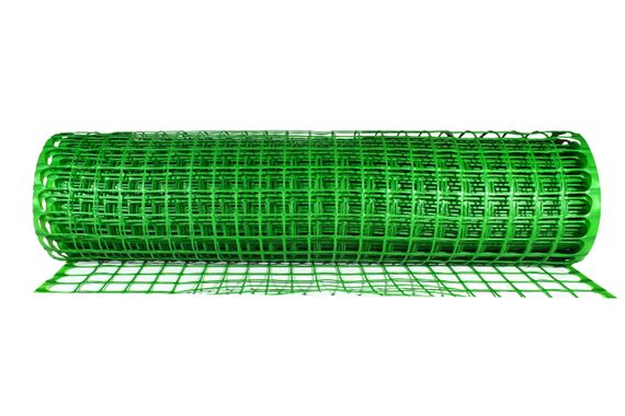 Сітка 45*45 1.0х20 м  пластикова Клевер (зелена) квадрат із запаяним краєм | Зображення 2